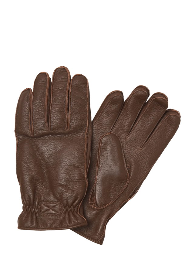 Jacwayne Leather Gloves - BROWN STONE - L/XL
