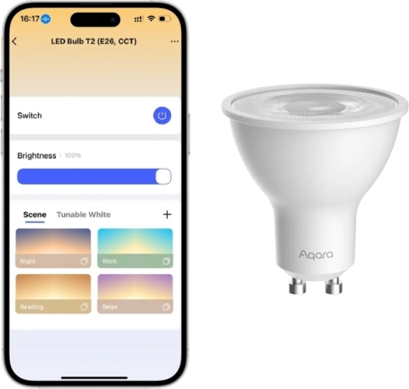 LED Bulb T2 (CCT, GU10)