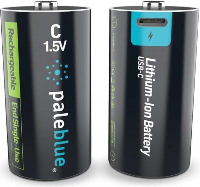 Pale Blue Voyager C Battery 2-pack of C Cell w/ 2x