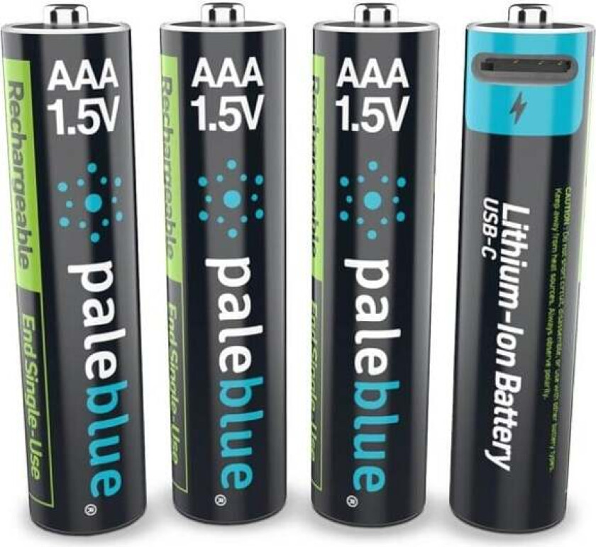 Pale Blue Voyager AAA Battery 4-pack AAA w/ 4x1 ca