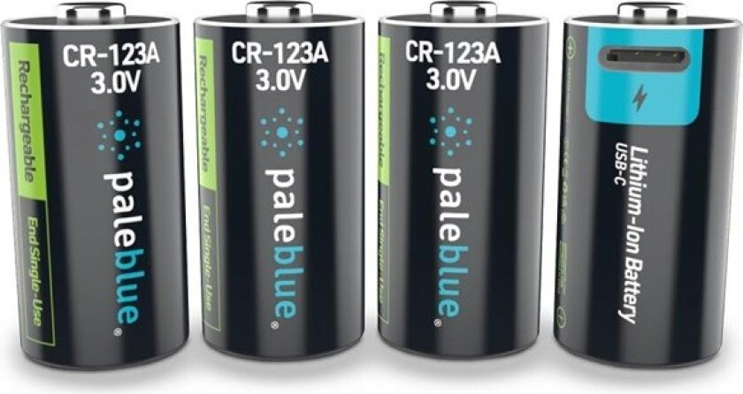 Bilde av Pale Blue Voyager CR123 Battery 4-pack of CR123 i