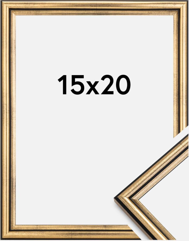 Ramme Horndal Akrylglass Gull 15x20 Cm