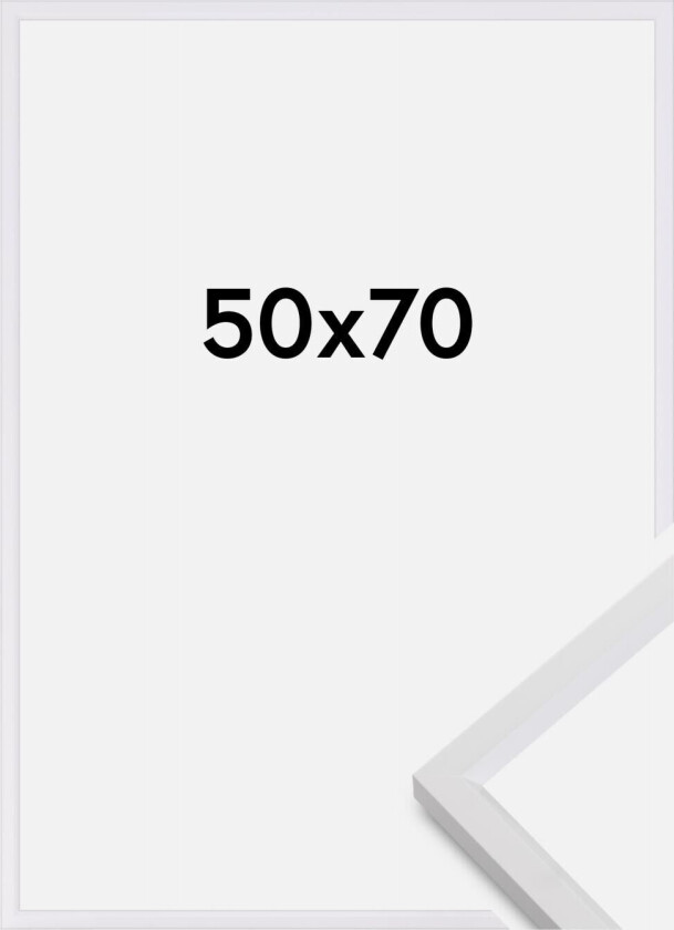 Ramme Steel Style Hvit 50x70 Cm