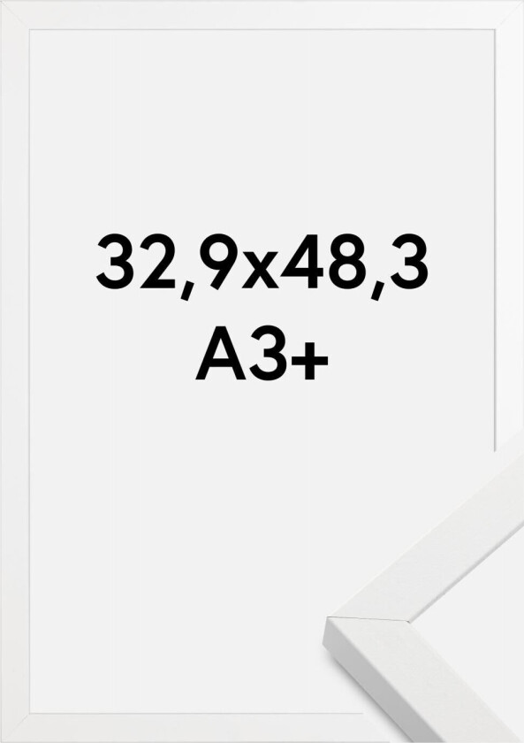 Ramme Amanda Box Hvit 32,9x48,3 Cm (A3+)