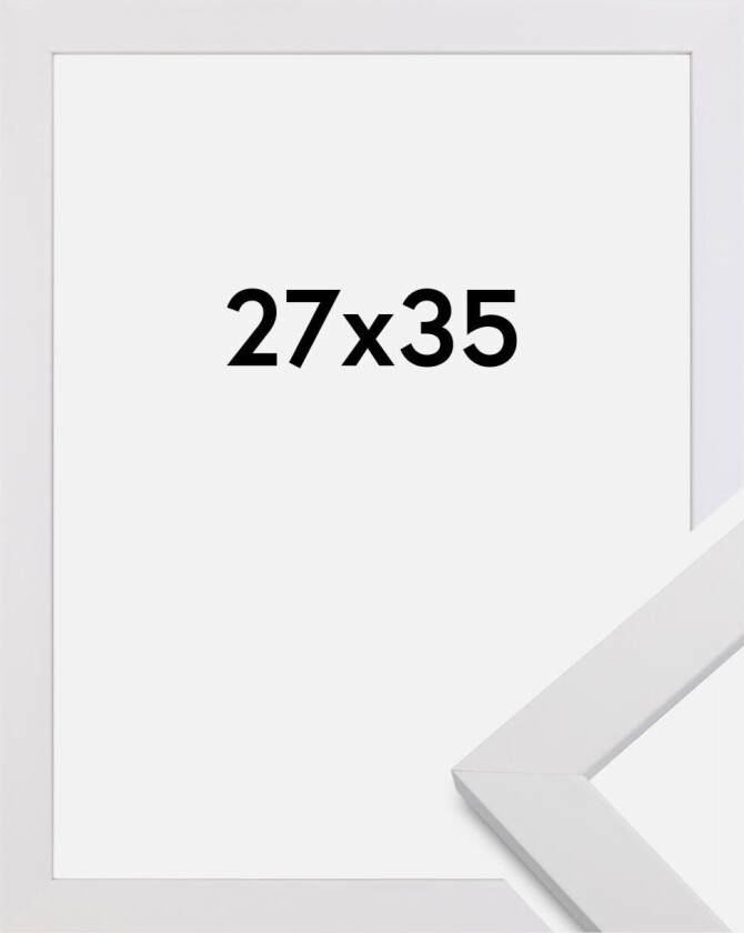 Ramme White Wood 27x35 Cm