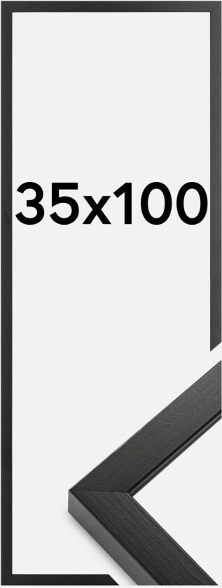 Ramme Amanda Box Svart 35x100 Cm