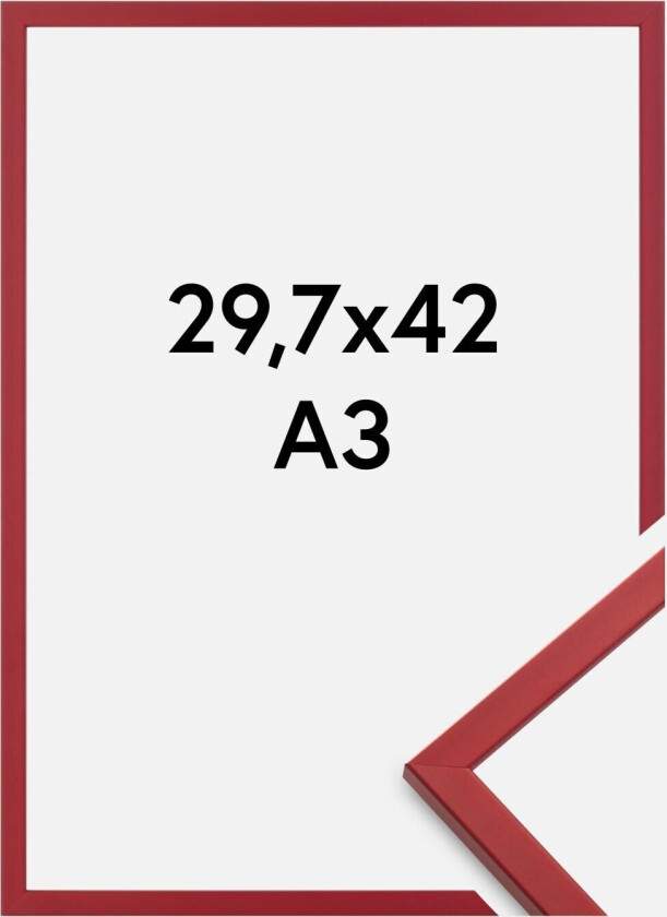 Ramme Edsbyn Akrylglass Rød 29,7x42 Cm (A3)