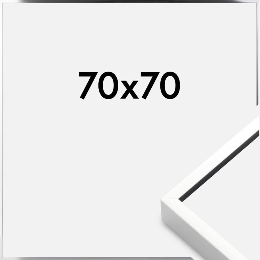 Ramme  Premium Alpha Blank Sølv 70x70 Cm