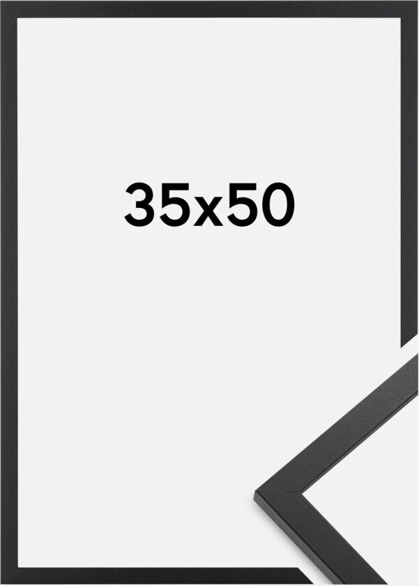 Ramme Trendy Akrylglass Svart 35x50 Cm