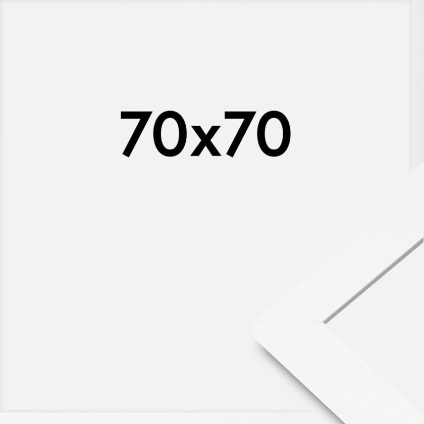 Ramme Bga Classic Akrylglass Hvit 70x70 Cm