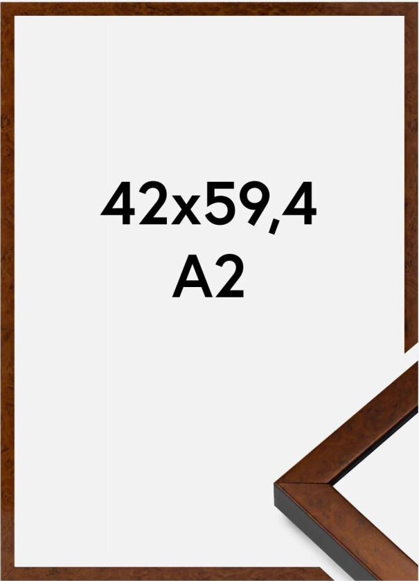 Ramme Ares Akrylglass Burr Walnut 42x59,4 Cm (A2)