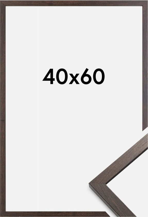 Ramme Trendy Akrylglass Valnøtt 40x60 Cm