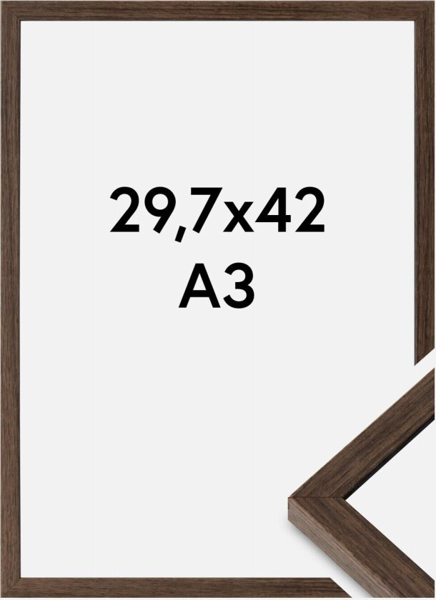 Ramme Ares Akrylglass Valnøtt 29,7x42 Cm (A3)