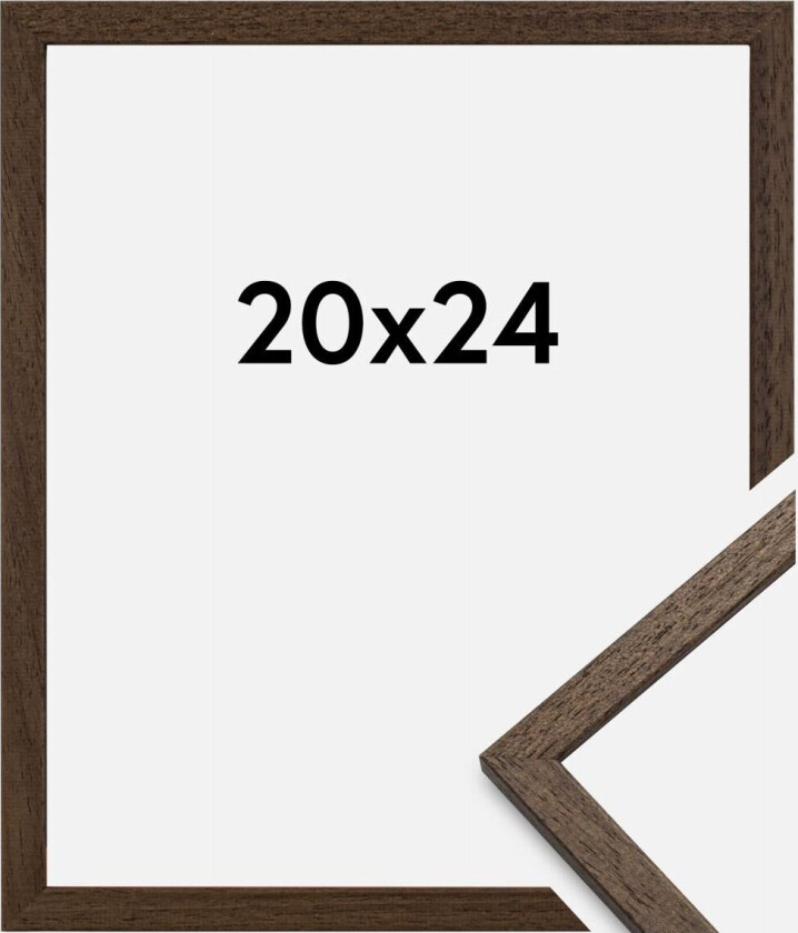 Ramme Edsbyn Akrylglass Valnøtt 20x24 Cm