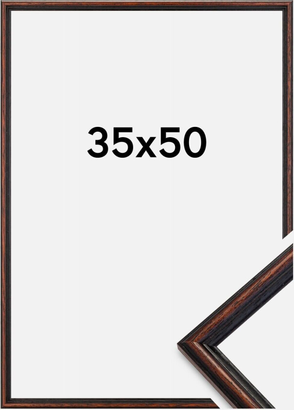 Ramme Horndal Akrylglass Valnøtt 35x50 Cm