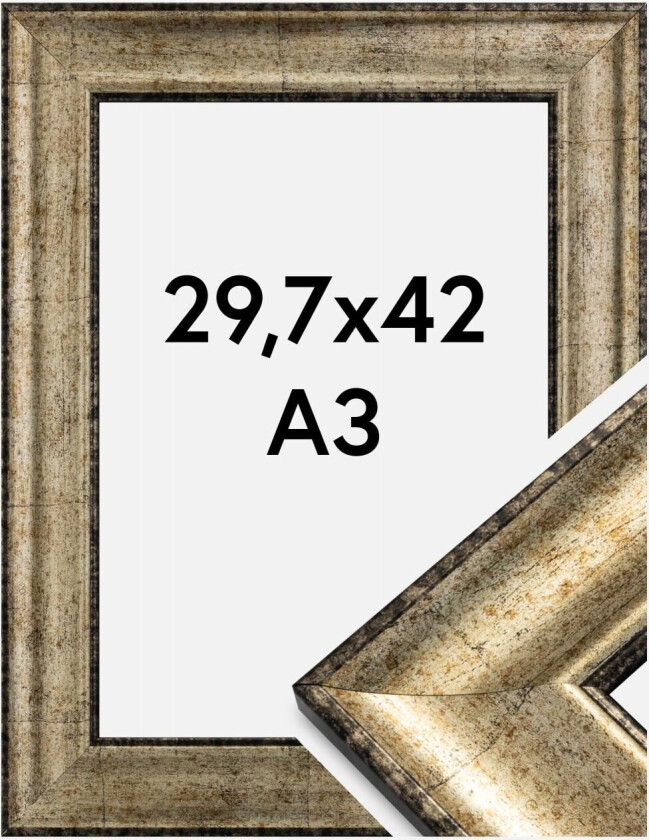Ramme Saltsjöbaden Akrylglass Antikk Gull 29,7x42 Cm (A3)