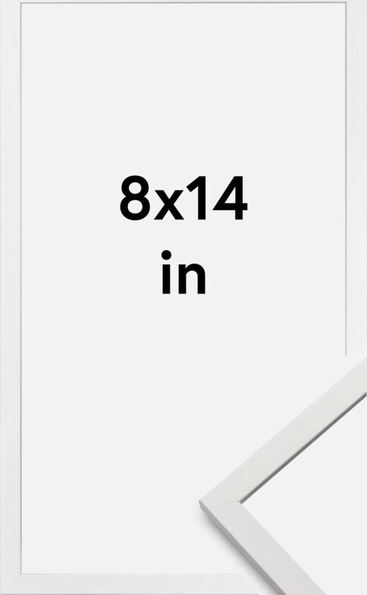 Ramme Edsbyn Akrylglass Hvit 8x14 Inches (20,32x35,56 Cm)
