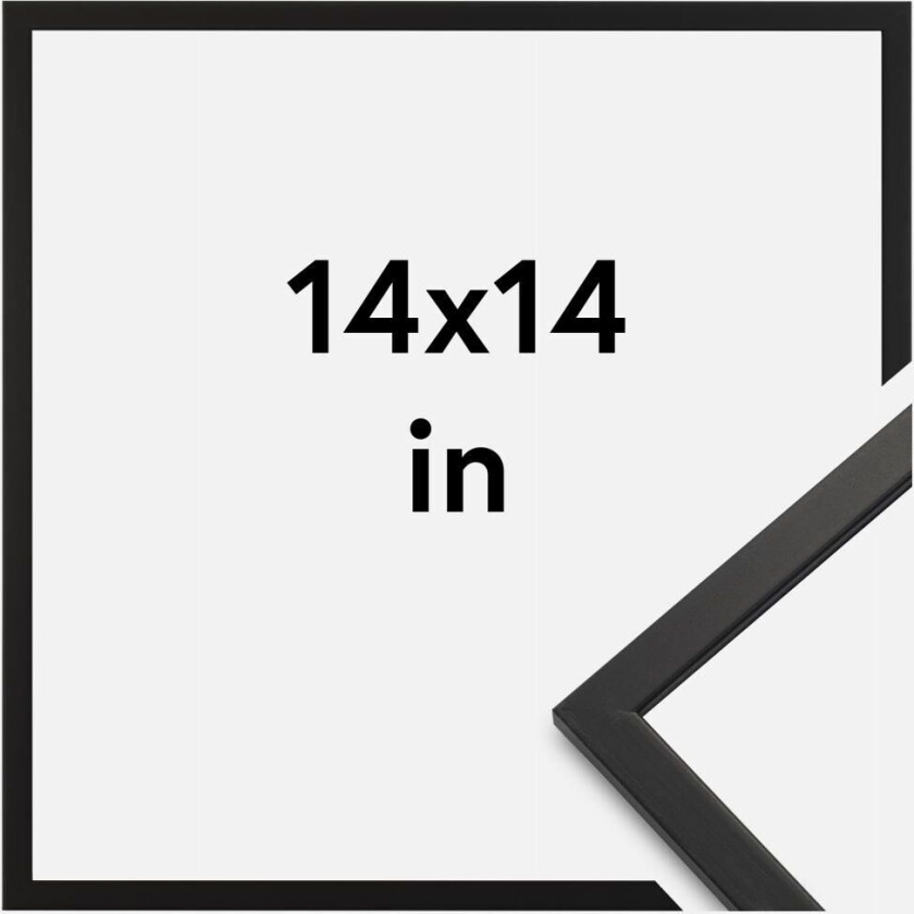 Ramme Edsbyn Akrylglass Svart 14x14 Inches (35,56x35,56 Cm)