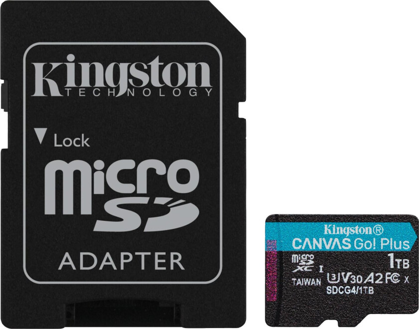 Canvas Go! Plus, 1 TB, MicroSD, Klass 10, UHS-I, 200 MB/s, 160 MB/s