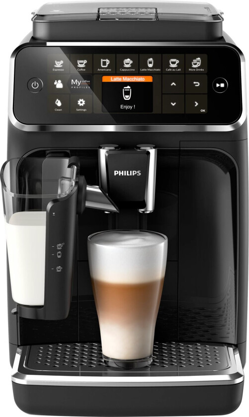 4300 series EP4341 - Automatisk kaffemaskin med capuccinatore - 15 bar - svart