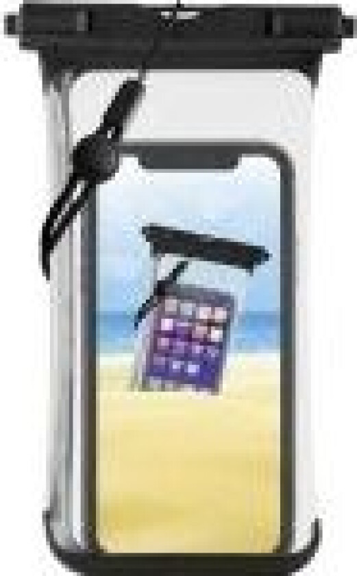 Beach Bag, Veske beholder, Alle merker, Universal, 17 cm (6.7), Sort, Gjennomsiktig