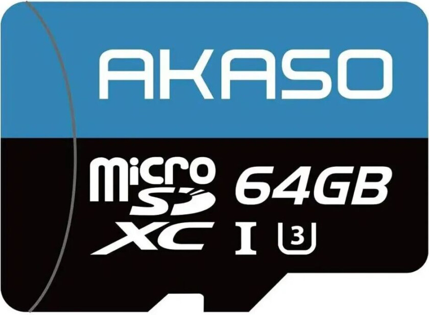 64GB Micro-SD-kort for Kamera - 100MB/s - Svart / Blå