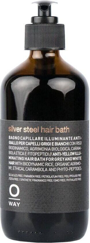 Men Silver Steel Hair Bath 240ml