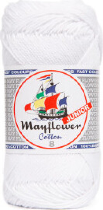 Cotton 8/4 Junior Garn 133 Hvit