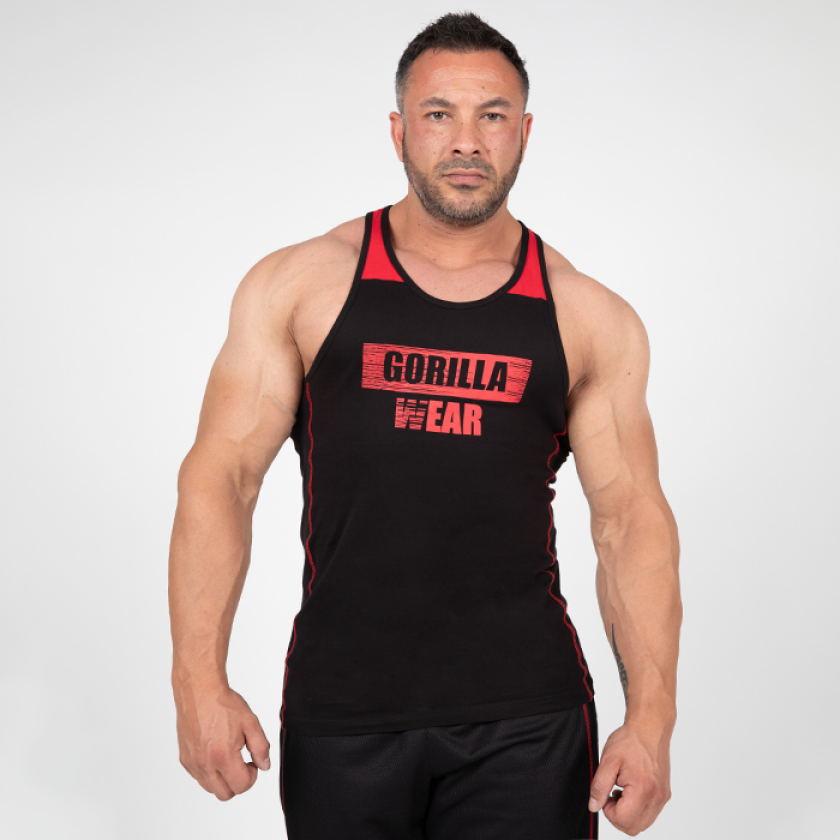 Wallace Tank Top, Black/Red