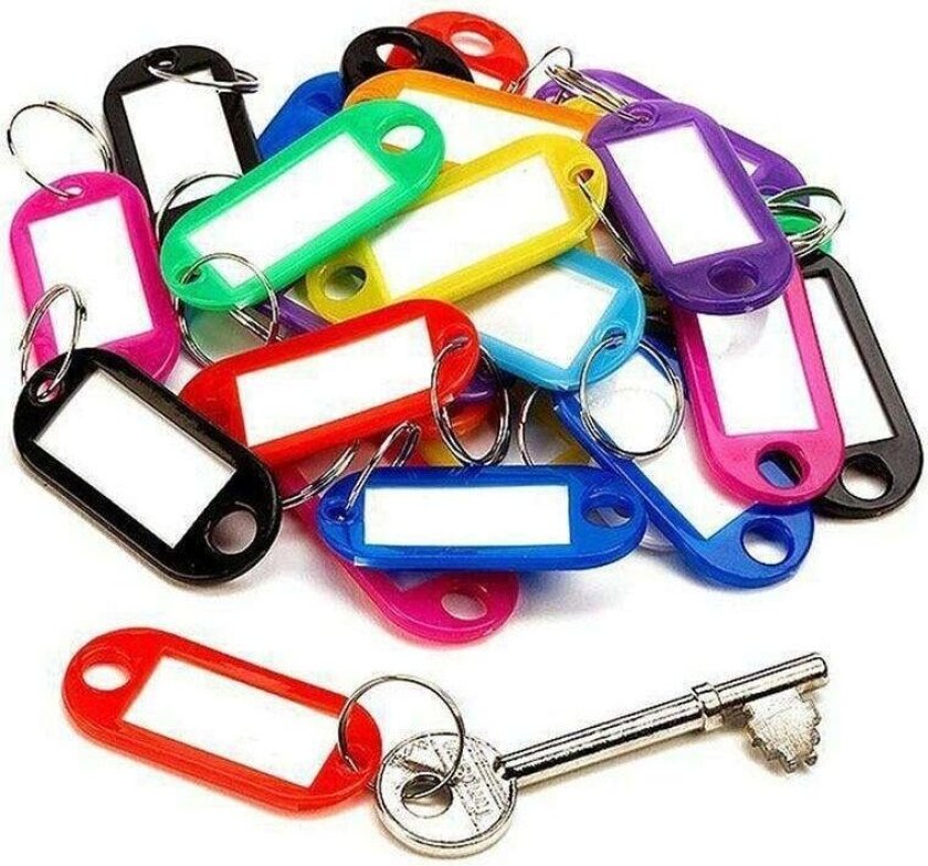 Nyckelbricka - Nyckeletikett - 20-pack -