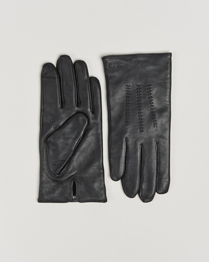 Bilde av Boss BLACK Hainz Leather Gloves Black