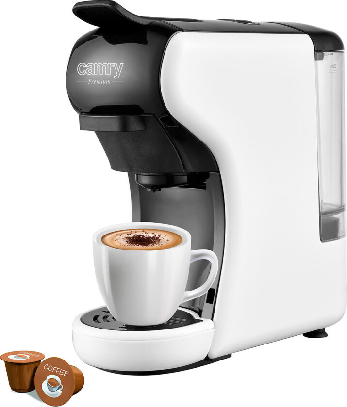 Camry Multi-capsule Espresso machine CR 4414 Pump pressure 19 bar, Ground/Capsule, 1450 W, White/Black