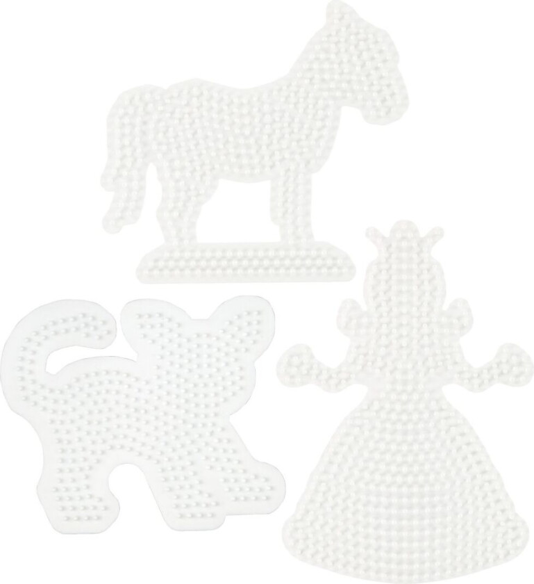 Bilde av Midi Perleplater 4585 Prinsesse, Hest & Katt - 3 stk