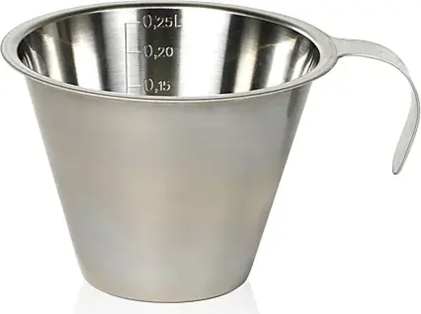 Measuring jug 0.25 litres steel