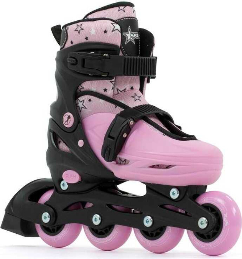 Plasma Justerbar Inline Rulleskøyter for Barn Pink