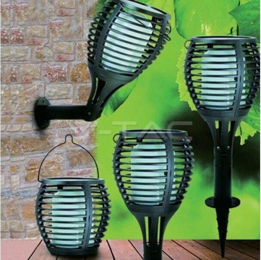 Solcelle-udendørsstanderbelysning VT-719 8558 LED (RGB) 0.45 W Varmhvid