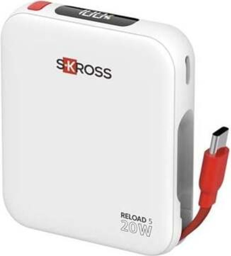 Reload 5 Power Bank Mini 5K PD20W USB-C-in + USB-C - White - 5000 mAh