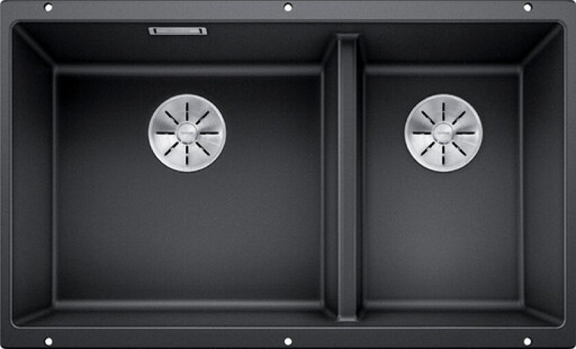Subline 430/270-U kjøkkenvask, 75,5x46 cm, antrasitt