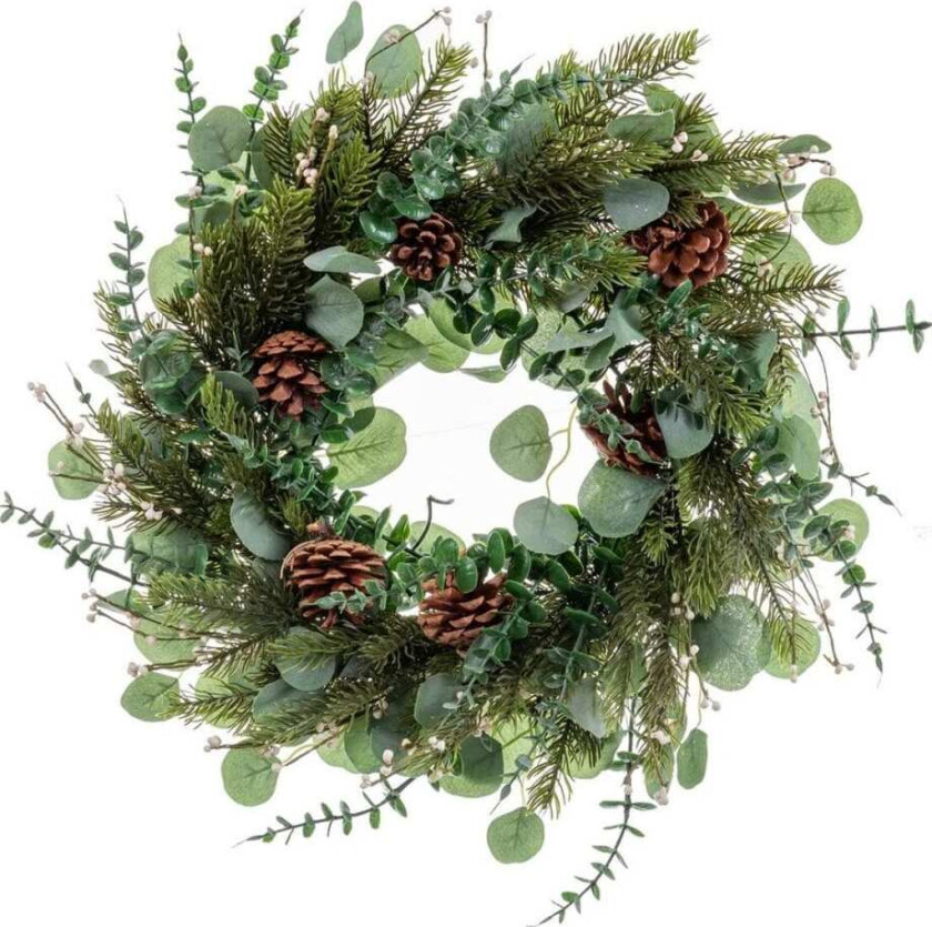 Julekrans Grønn Naturplast 60 cm