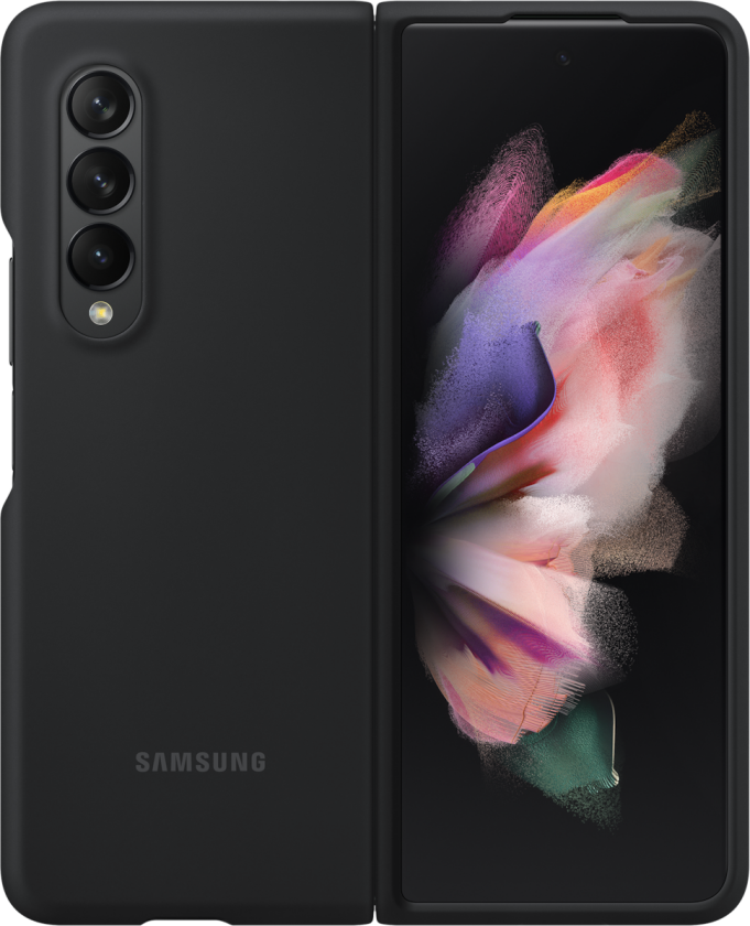 Galaxy Z Fold3 Silicone Cover, Black