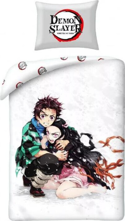 Demon Slayer Sengetøy Sengesett 140x200cm+70x90cm