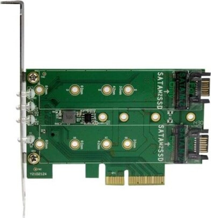Bilde av Startech 3pt M.2 Ssd Adapter Card 1x Pcie (nvme) 2x Sata M.2