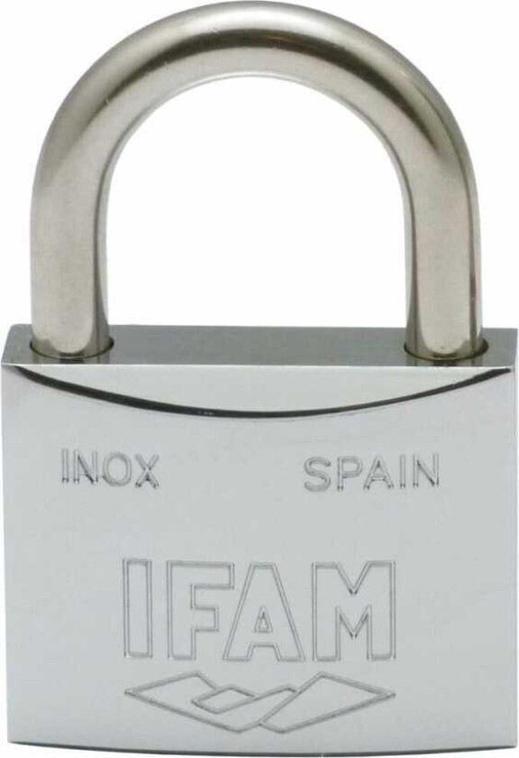 Hengelås med nøkkel IFAM INOX 50 Rustfritt stål normal (5 cm)