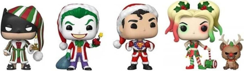 DC Comics POP! Heroes Vinyl Figure 4-Pack Holiday 9 cm