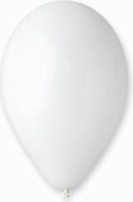 Ballong - Hvit Pastell - 100 Stk.