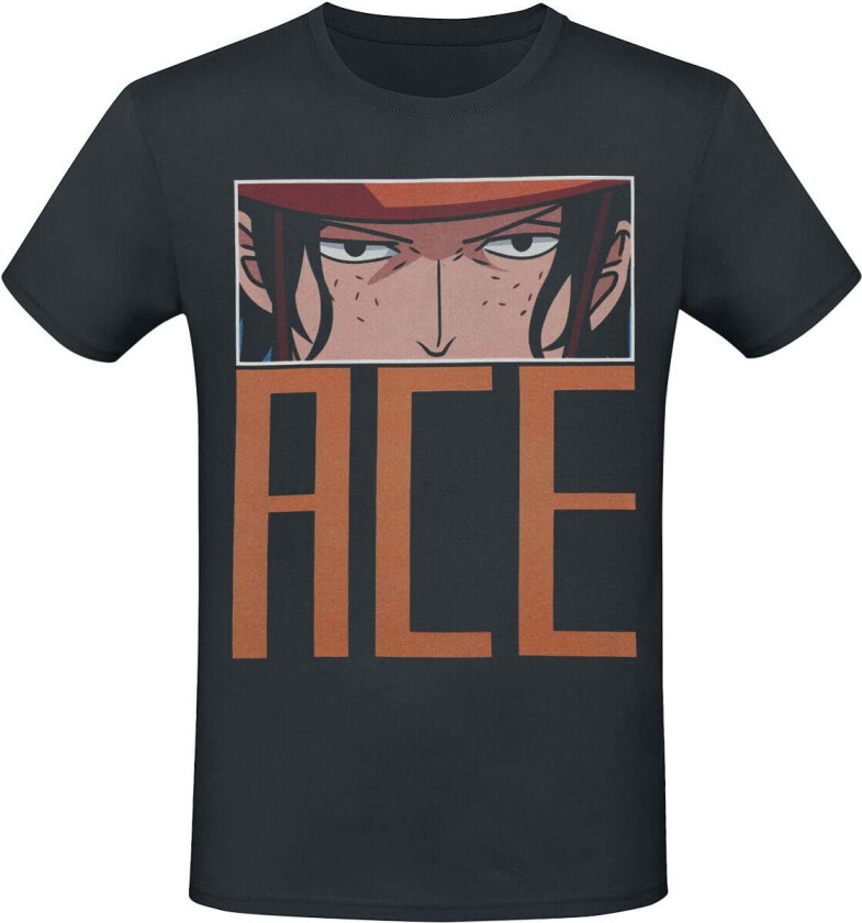 Anime T-skjorte - Ace - Eyes - S til XXL - Herrer - svart