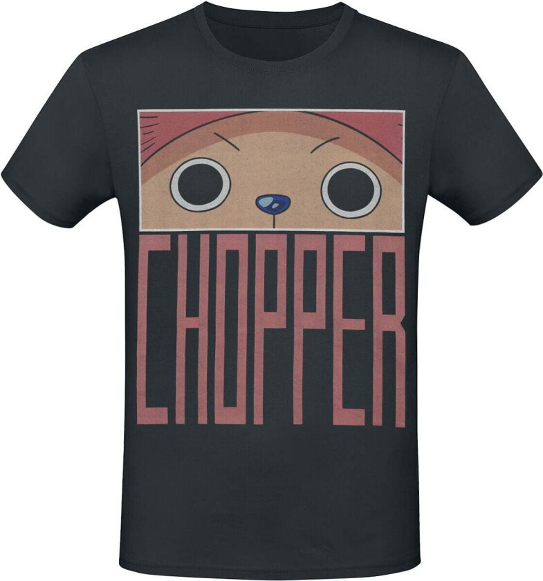 Anime T-skjorte - Chopper - Eyes - S til XXL - Herrer - svart
