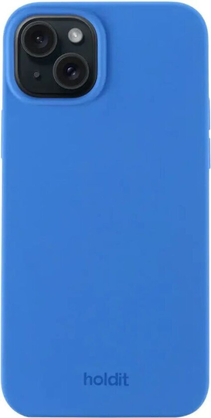Holdit iPhone 15 Soft Touch Silikon Deksel - Sky Blue
