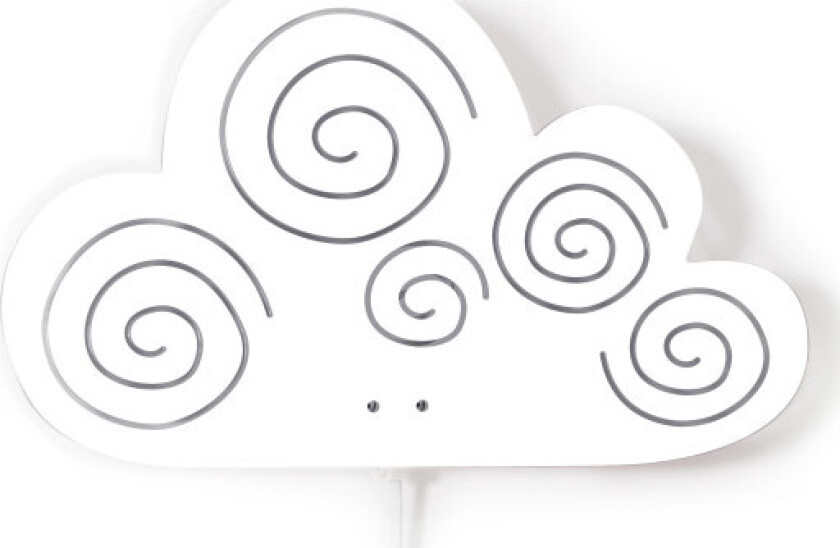 Vegglampe Sky 20,5x33 cm, hvit