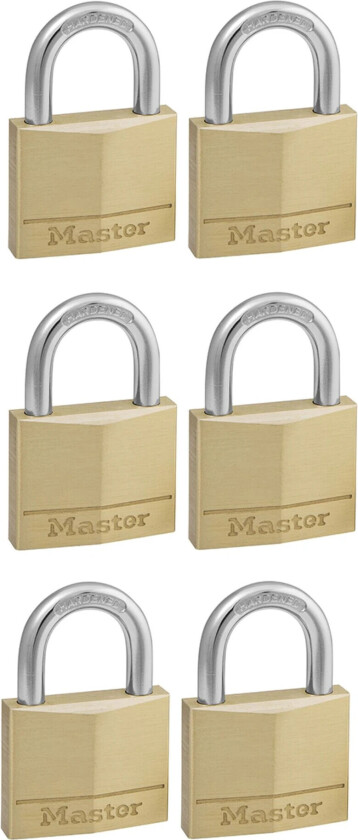Bilde av MASTER LOCK 140EURSIX, Tradisjonell, Nøkkellås, Bruk bare én nøkkel, Port, Gull, Messing